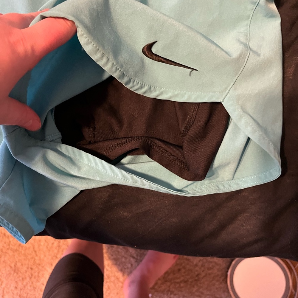 Aqua Blue Nike Running Shorts